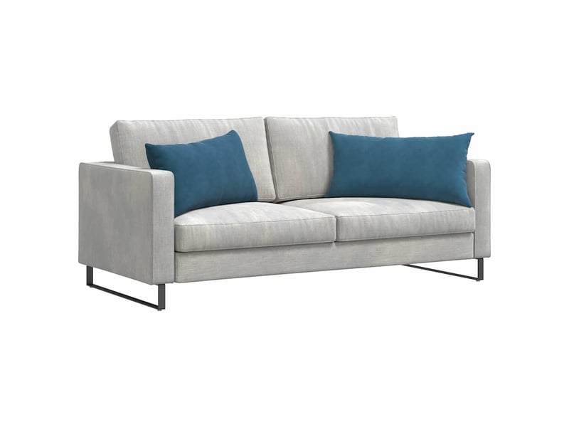 Lot de 2 coussins de canapé, coussins décoratifs bleu 80 x 40 cm cf59011 - Conforama C