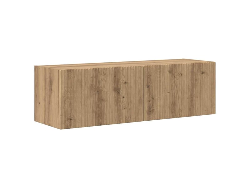  Meuble tv - banc tv - meuble de rangement mural 98 x 31 x 29,5 cm chêne artisan  - Conforama A