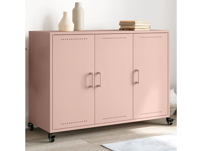 Buffet - bahut - meuble de rangement rose 100,5x39x72 cm acier - Conforama B