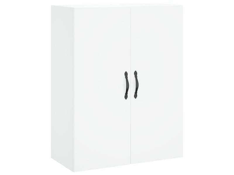  Buffet haut - bahut - meuble de rangement blanc 69,5x34x180 cm bois d'ingénierie  - Conforama E