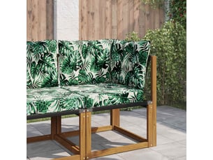Coussin de canapé d'extérieur, coussin de chaise polyester motif feuilles cf54117