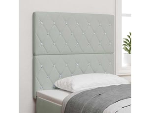 Tete de lit A poser largeur 100 cm <strong></strong> <strong></strong> argenté
