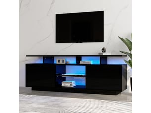 Meuble tv coloris noir 140 cm KORFEE  
