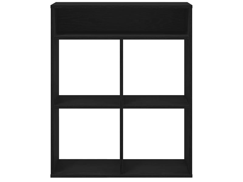  Bibliothèque, meuble de rangement salon noir 66x31x80 cm bois d'ingénierie  - Conforama D