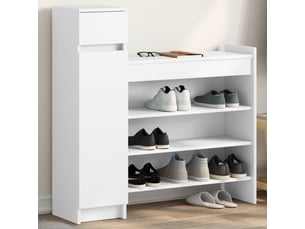 Meuble à chaussures 3 paire(s)  <strong></strong>  <strong></strong> coloris blanc