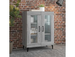 Buffet - bahut - meuble de rangement sonoma gris 69,5x34x90 cm bois d'ingénierie