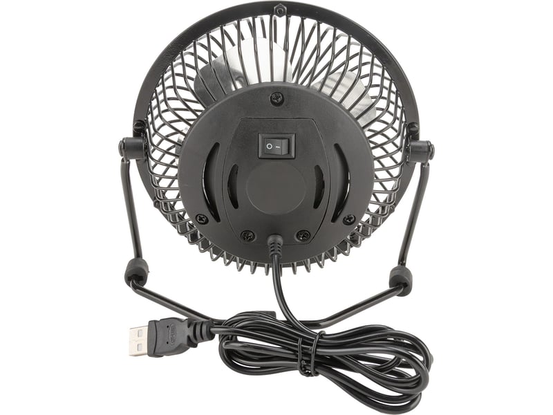 Voltman-mini ventilateur de bureau usb ø13cm - noir - voltman  - Conforama D