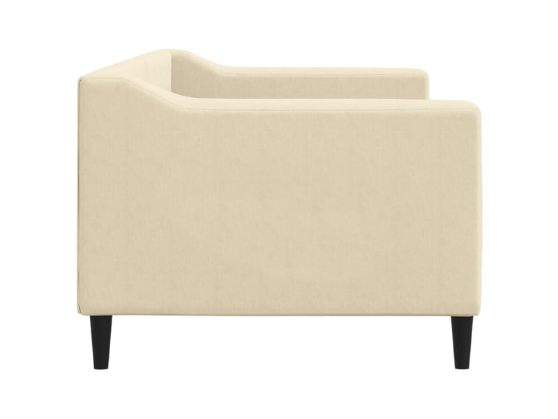  Lit simple- lit adulte -  lit de repos sans matelas crème 80x200 cm tissu  - Conforama C