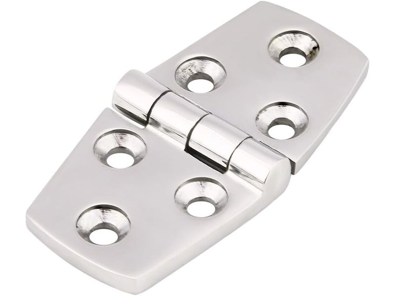  Charnière en acier inoxydable de 76x38 mm pour couvertures, écoutilles et portes  - Conforama B