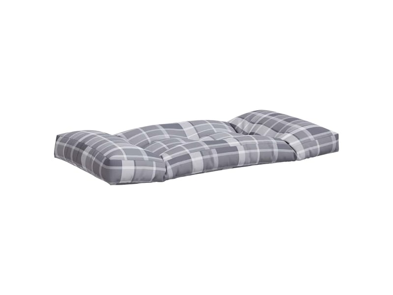  Lot de 3 coussins de palette, coussins de canapé carreaux gris tissu cf59471  - Conforama E