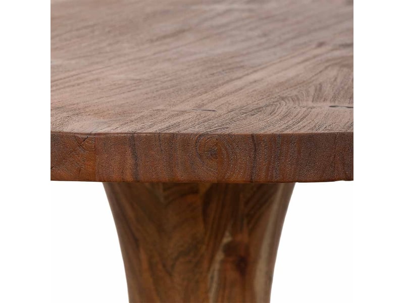  Table de salle à manger en bois marron 150x150x77 cm (hauteur)  - Conforama E