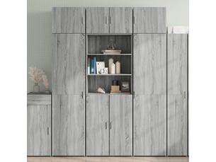 Buffet - armoire de rangement sonoma gris 70x42,5x225 cm