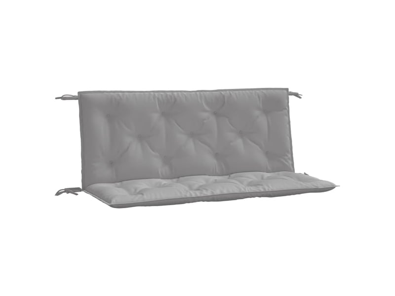  Lot de 2 coussins de banc jardin, coussins d'assise gris 120x50x7 cm tissu oxford cf58724  - Conforama A