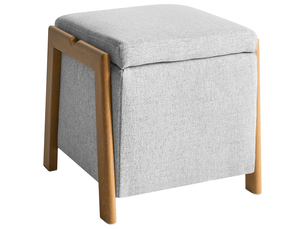 Pouf / repose pied <strong>BELIANI</strong> <strong></strong> gris