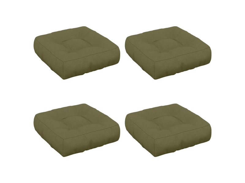 Lot de 4 coussins de siège, coussins d'assise vianen 100 % polyester cf60648 - Conforama A