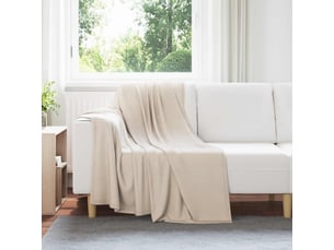 Couverture jetée de canapé 24 pcs beige 170x130 cm 7.43 kg polaire