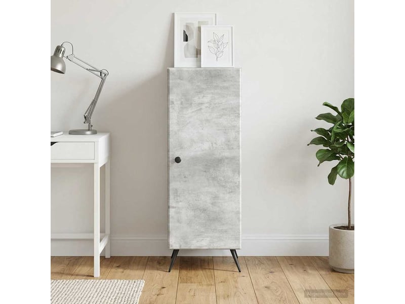 Buffet - bahut - meuble de rangement gris béton 33 x 34,5 x 90 cm bois d'ingénierie - Conforama B