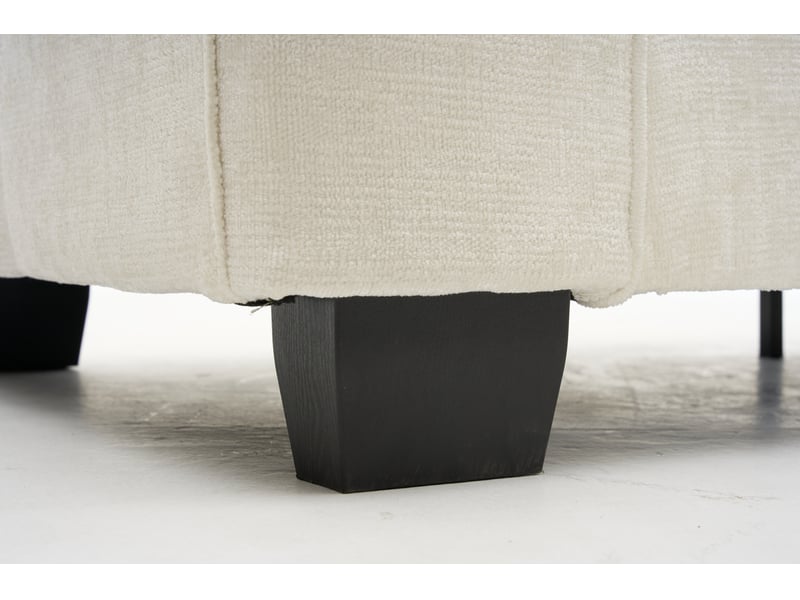 Canapé droit fixe 2 places beige en tissu avec porte-gobelets et poches latérales, idéal pour le salon - Conforama D