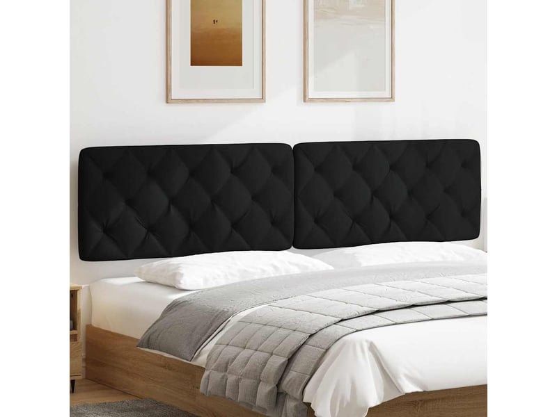  Coussin de tête de lit noir 200 cm tissu cf55961  - Conforama C