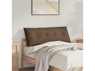 Coussin de dos, coussin de dossier marron 120 x 19 x 50 cm tissu cf54795