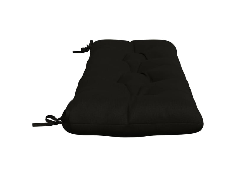  Coussin de banc, coussin d'assise, coussin de canapé vianen 100 % polyester noir 100 x 40 x 12 cm cf53976  - Conforama D