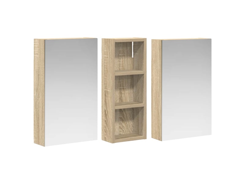 Ensemble de meubles de salle de bain 3 pcs 80x10.5x50 cm shl6785 - Conforama E