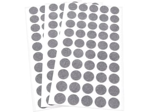 Adsamm® 150 x patins de feutre adhésifs gris diamètre 16 mm ronds patins de feutre adhésifs de 1,5 mm d'épaisseur.