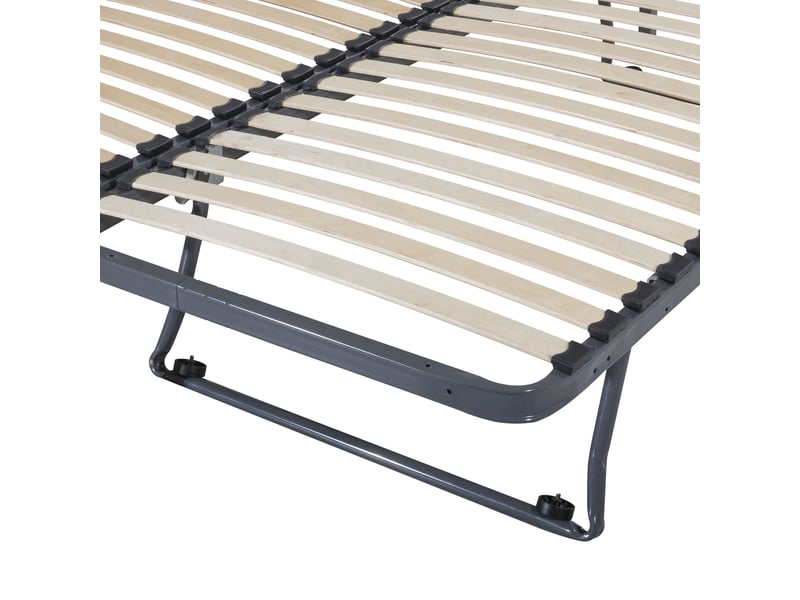 Sommier à lattes gigogne 2x90x190 cm gris foncé - gigna  - Conforama D