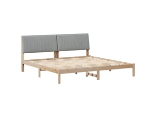 Lit 2 places 200x200 cm    coloris marron