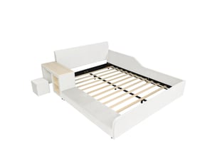 Lit combiné 140x200 cm <strong></strong> <strong></strong> coloris blanc