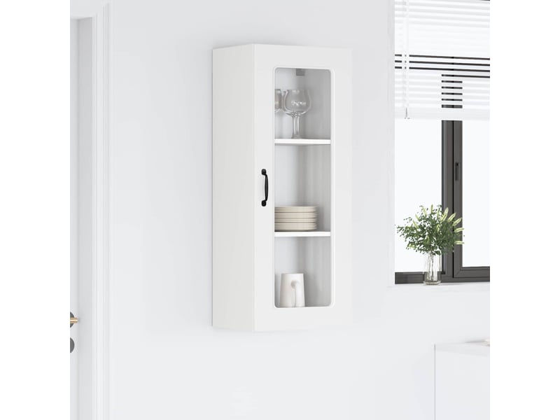  Meuble mural de cuisine | armoire de cuisine blanc 40x31x100cm shl169  - Conforama D