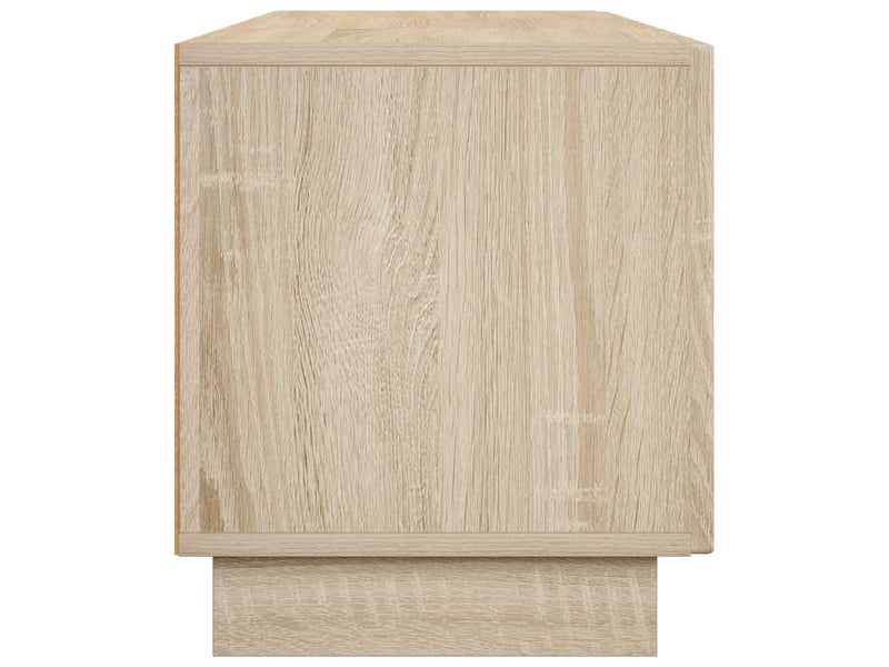  Meuble tv, banc tv 140x34,5x40 cm chêne sonoma bois d'ingénierie shl73068  - Conforama E
