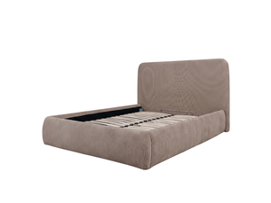 Lit coffre 180x200 cm MORPHEA  Éra coloris taupe