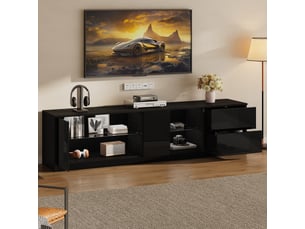Meuble tv coloris noir 160 cm LPOSPI  