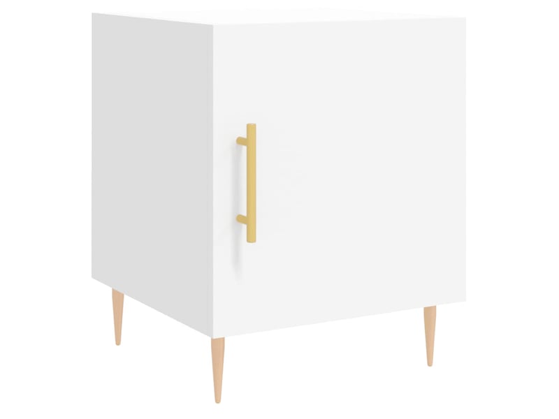  Lot de 2 tables de chevet - cabinet de chevet - table de nuit blanc 40x40x50 cm bois d’ingénierie  - Conforama D