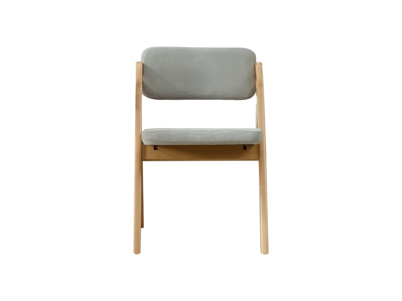 Chaise pliante en bois massif hetre rembourree empilable lot de 2 pour cuisine bureau mariage - Conforama A