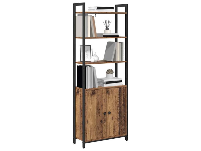  Bibliothèque 6 niveaux, armoire à livres 60 x 24 x 161 cm bois d'ingénierie shl8859  - Conforama C