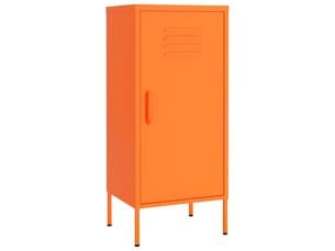 Armoire de rangement, rangement bureau orange 42,5x35x101,5 cm acier shl7761