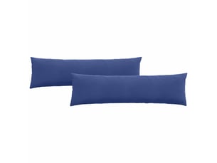 Lot de 2 coussins de canapé, coussins décoratifs bleu police 145 x 40 cm cf59016