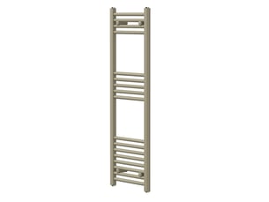 Luxebath sèche-serviettes design sahara 400 x 1200 mm, raccordement latéral, droit, haute conductivité thermique, radiateur mural porte-serviettes pour salle de bain, puissance 375 w, beige mat