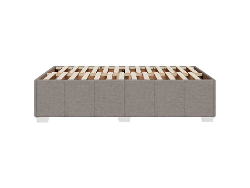  Lit double- lit adulte -  cadre de lit sans matelas taupe 120x190 cm tissu  - Conforama D