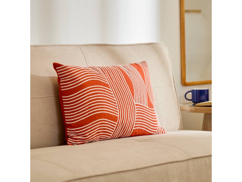  Coussin nippon line rectangulaire 38x58cm orange NIPPON LINE - Conforama B