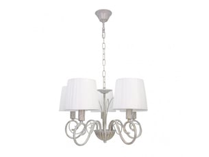 Fabrilamp amsterdam, lampe classique, 5xe14, blanc et or, 45-89 x 45 x 45 cm