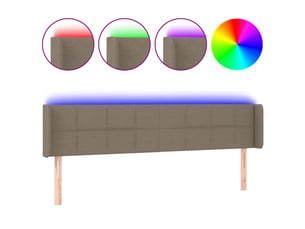 Tete de lit A poser largeur 183 cm taupe