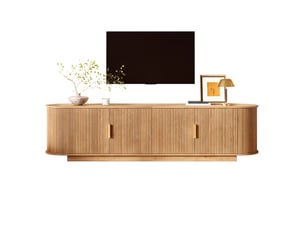 Meuble tv coloris naturel 180 cm <strong></strong> <strong>Bubbly</strong>