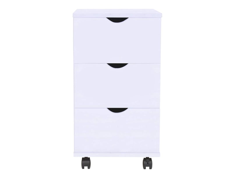  Meuble à tiroirs, meuble de rangement salon 33x45x60 cm blanc  - Conforama A