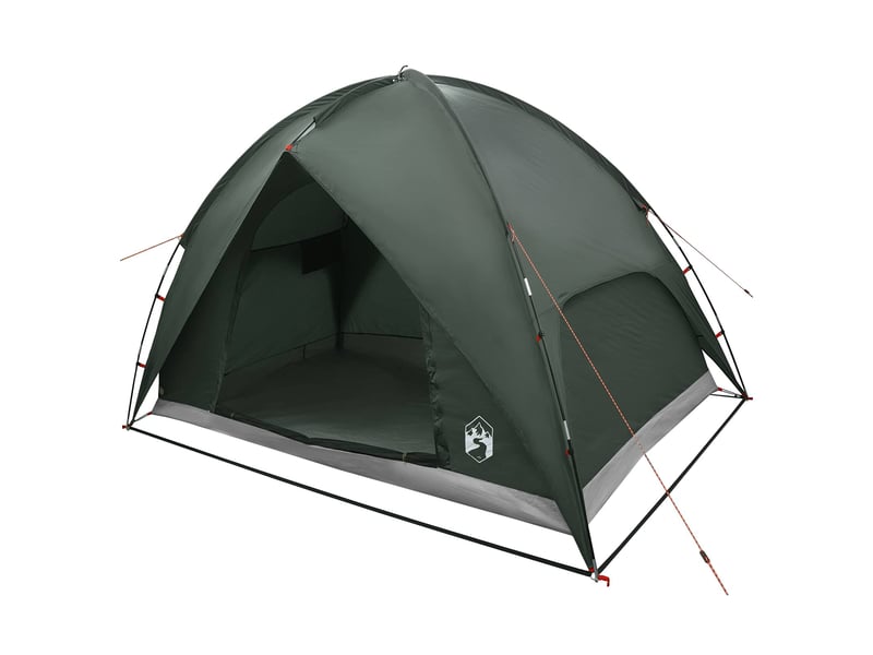  Tente de camping avec un abri imperméable 4 personne vert armée shl23889  - Conforama A