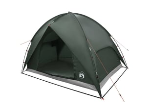 Tente de camping avec un abri imperméable 4 personne vert armée shl23889