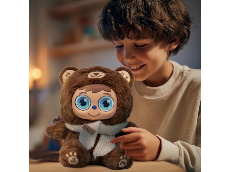 Peluche interactive ai elo yeno marron avec controle parental ELO1FR - Conforama D