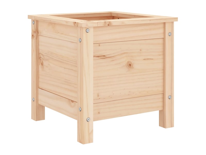  Jardinière - bac à fleurs 40x40x39 cm bois de pin massif  - Conforama A